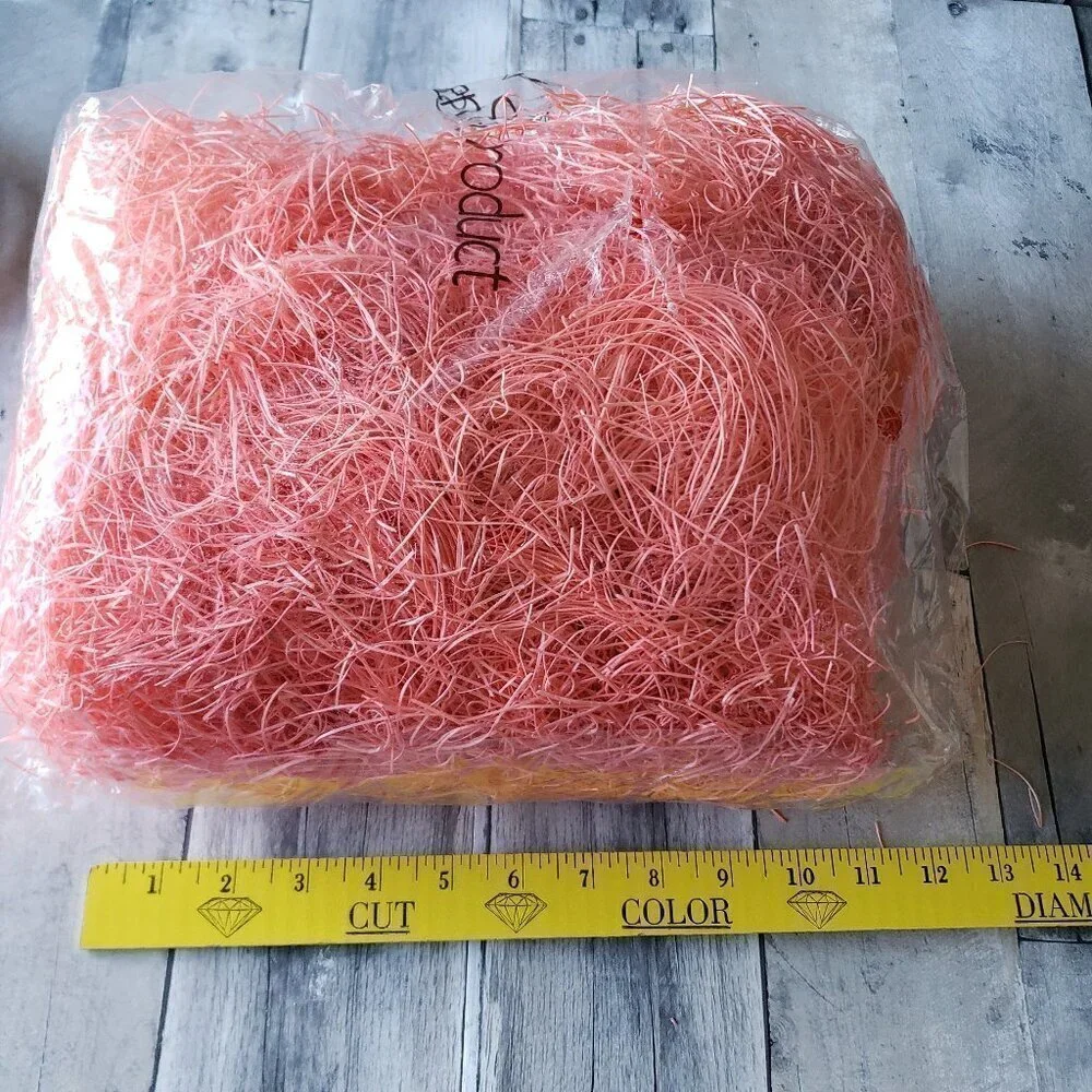 Wood excelsior Grass “pink tone color” 6 oz.